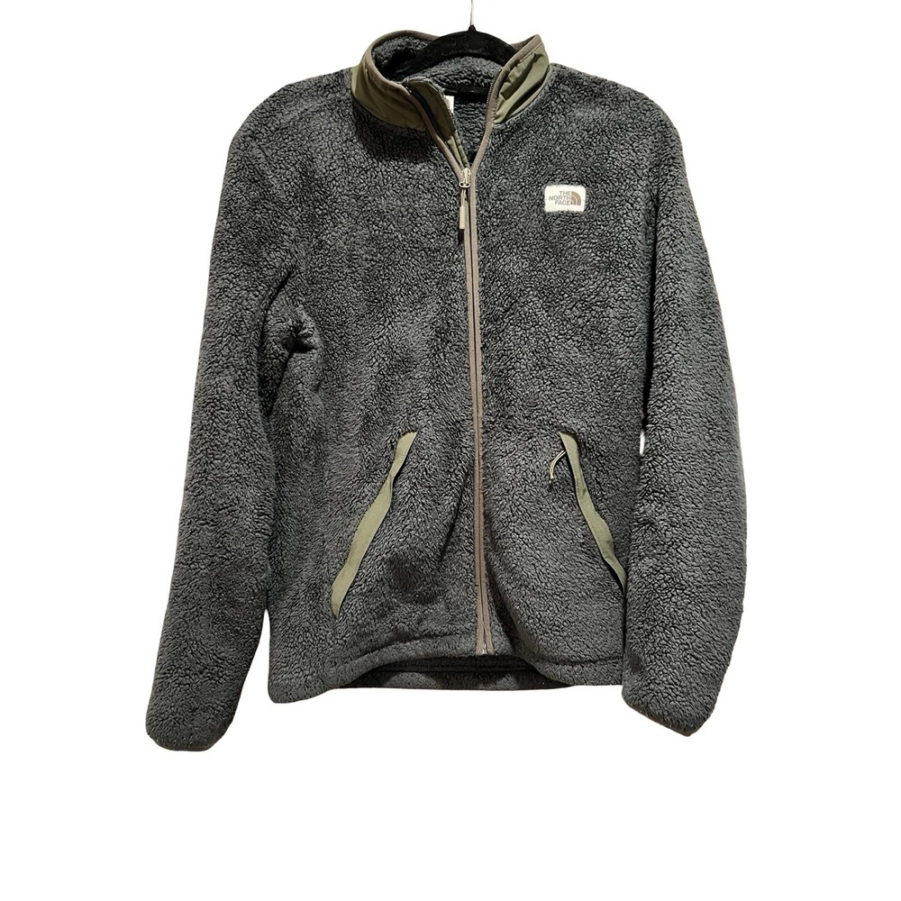 North Face Deep Pile Fleece Camp Mens Small Sherpa Zip